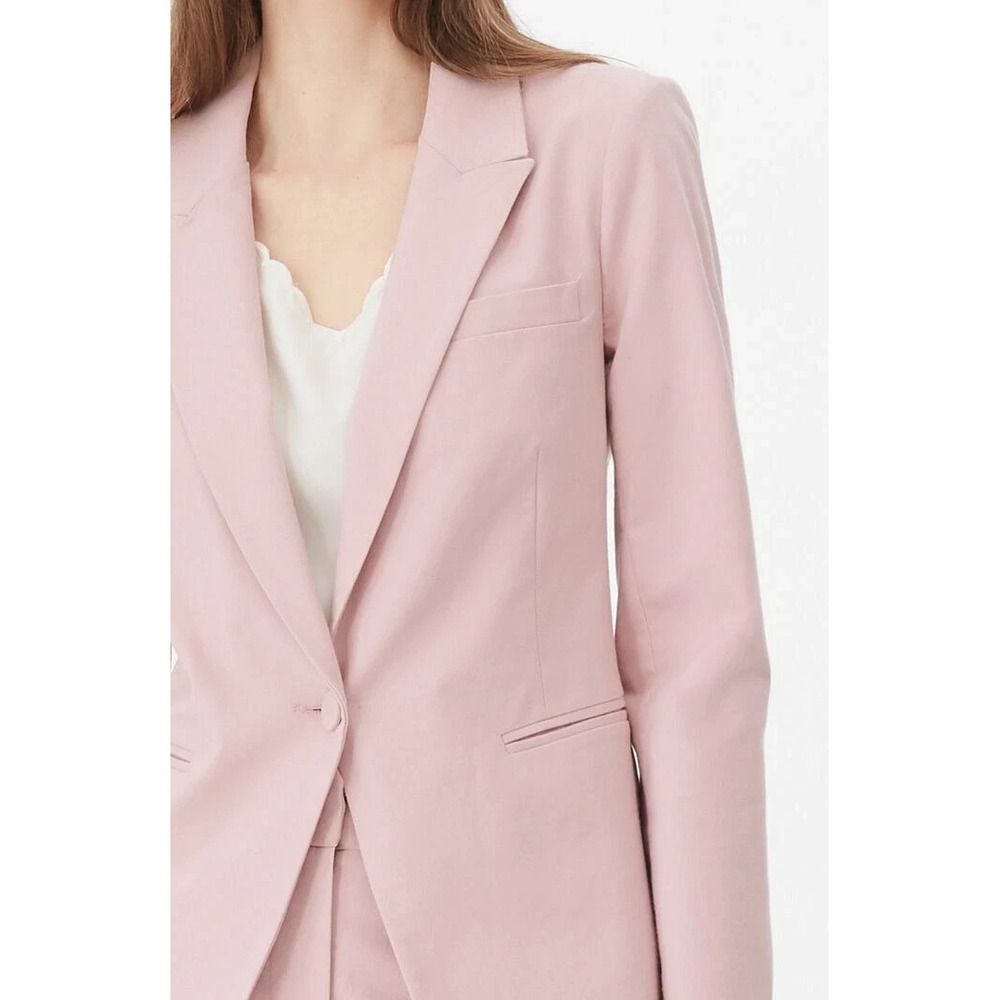 Rebecca Taylor Tailored Blazer Jacket Cotton Stretch Career Office Womens Size 8 - Picture 9 of 16